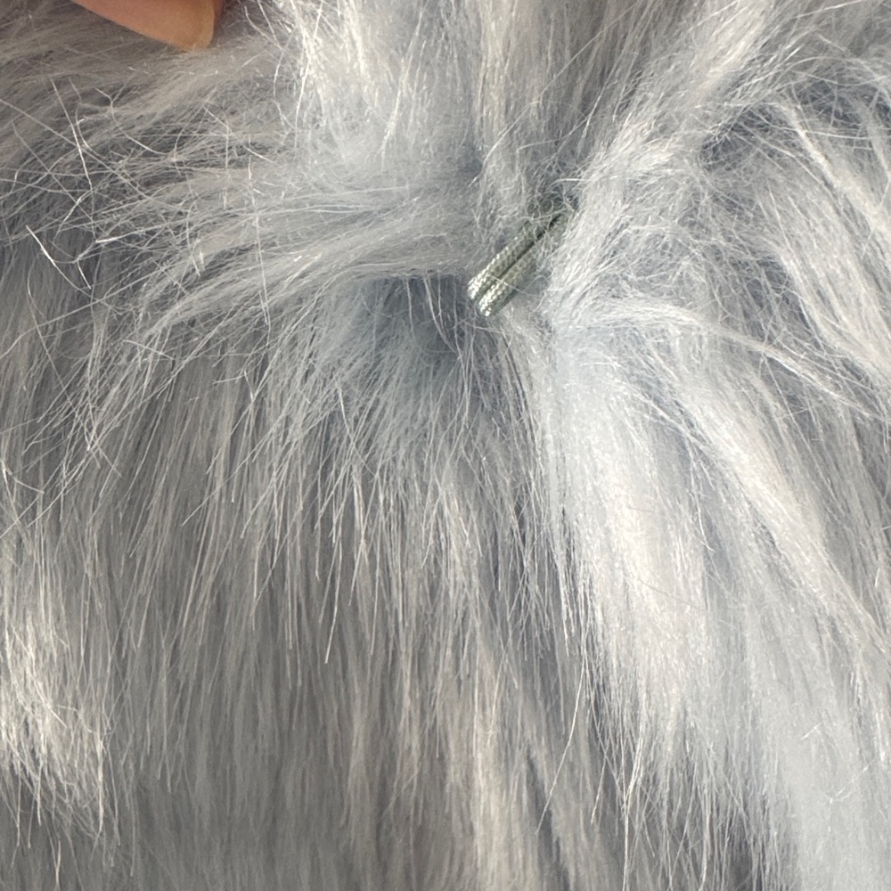 Faux Fur Jacket in Light Blue - Picture 4 of 6